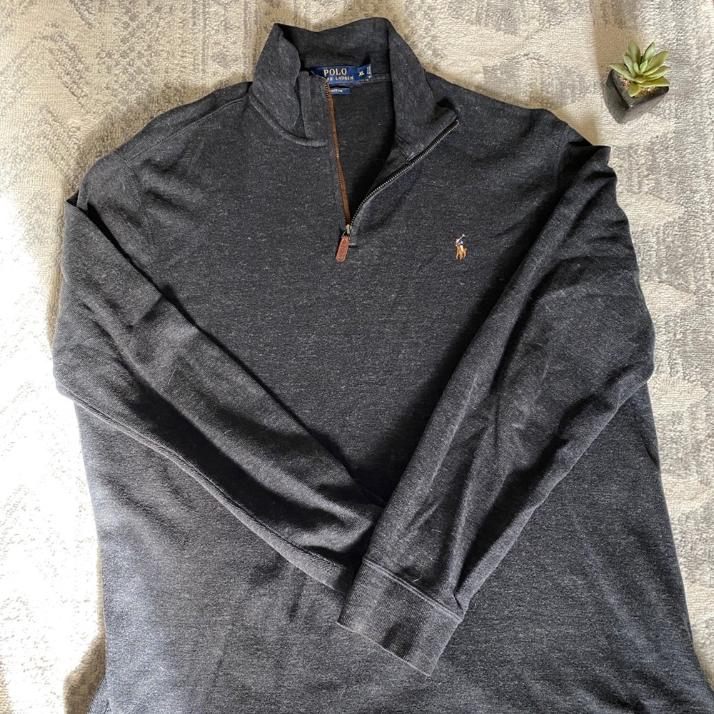 Gray Ralph Lauren men’s pullover sweater